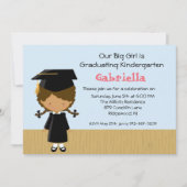 Einladung des kleinen Mädchens zum Abschluss (Vorderseite)