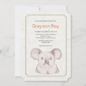 Einladung des Koala-Bären (Vorderseite)