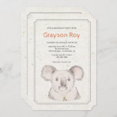 Einladung des Koala-Bären (Vorne/Hinten)