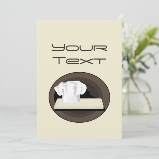 Einladung des Koch (Stehend Vorderseite)