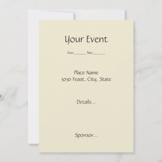 Einladung des Koch (Rückseite)