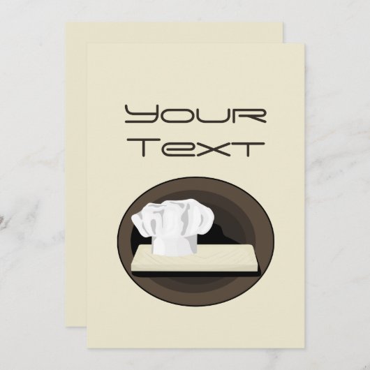 Einladung des Koch (Vorne/Hinten)