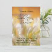 Einladung des Koordinierungsdienstes mit Lilies un (Stehend Vorderseite)