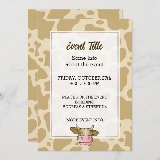 Einladung des Kuhkopfes (Vorne/Hinten)