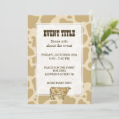 Einladung des Kuhprofils (Stehend Vorderseite)