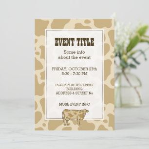 Einladung des Kuhprofils