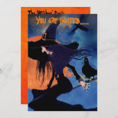 Einladung des Künstlers zum Halloween-Party (Vorne/Hinten)