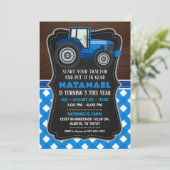 Einladung des Landwirts zur Geburtstagspartei (Stehend Vorderseite)