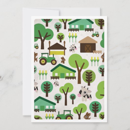 Einladung des landwirtschaftlichen Kindergeburtsta (Vorderseite)