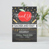 Einladung des Lehreranerkennungspersonals (Stehend Vorderseite)