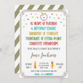 Einladung des Lehrers zur Altersversorgung (Vorne/Hinten)