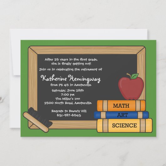 Einladung des Lehrers zur Altersvorsorge 2 (Vorderseite)