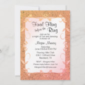 Einladung des letzten Junggeselinnen-Abschieds (Rückseite)