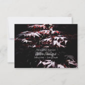 Einladung des lila japanischen Maple-Gedenkdienste (Vorderseite)