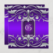 Einladung des Lila Jewel Scroll in Großherzogin (Vorne/Hinten)