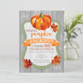 Einladung des Little Pumpkin Boy zum Geburtstag im (Stehend Vorderseite)