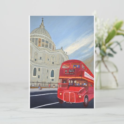 Einladung des Londoner Busses (Stehend Vorderseite)