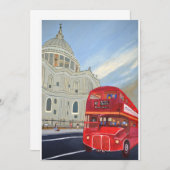 Einladung des Londoner Busses (Vorne/Hinten)