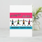 Einladung des Mädchens Nachtheraus (Stehend Vorderseite)