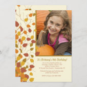 Einladung des Magnificent Fall Foto (Vorne/Hinten)