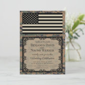 Einladung des Marine Corps zur Hochzeit (Stehend Vorderseite)