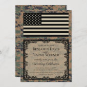 Einladung des Marine Corps zur Hochzeit (Vorne/Hinten)