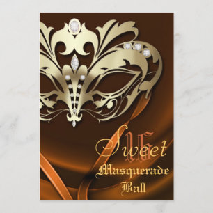 Einladung des Maskerade-Orange Jeweled Bonbon-16