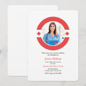 Einladung des medizinischen Fotos Abschluss (Vorne/Hinten)