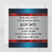 Einladung des Menschen zum 18. Geburtstag (Rückseite)