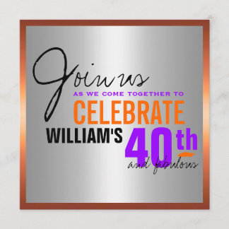 Einladung des Menschen zum 40. Geburtstag