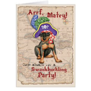 Einladung des Miniature Pinscher Pirate