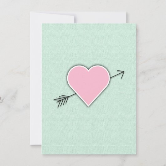 Einladung des Mint Green Couple zum Polterabend (Rückseite)