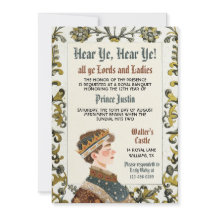 Einladung des mittelalterlichen Renaissance-Prinze