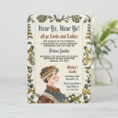 Einladung des mittelalterlichen Renaissance-Prinze (Stehend Vorderseite)