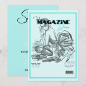 Einladung des Modemagazins Bachelorette (Vorne/Hinten)