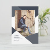 Einladung des modernen geometrischen Abschlusses (Stehend Vorderseite)