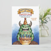 Einladung des Monsters zum Geburtstag (Stehend Vorderseite)