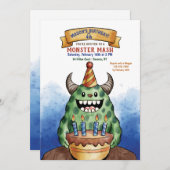 Einladung des Monsters zum Geburtstag (Vorne/Hinten)