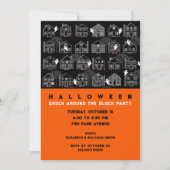 Einladung des Nachbarschafts-Halloween-Party (Vorderseite)