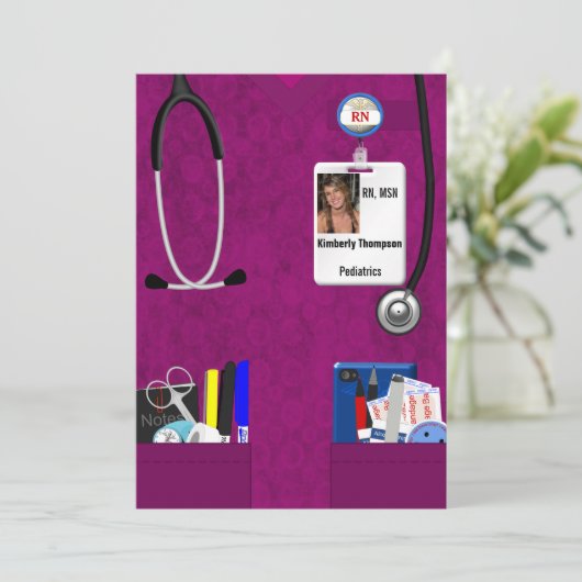 Einladung des nährenden Abschlusses (Stehend Vorderseite)