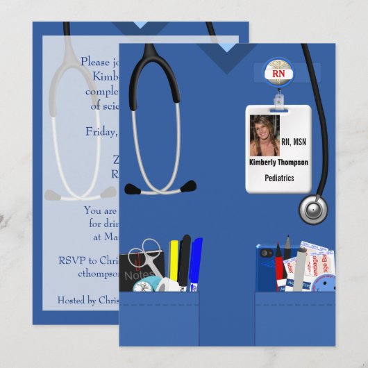 Einladung des nährenden Abschlusses (Vorne/Hinten)