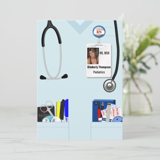 Einladung des nährenden Abschlusses (Stehend Vorderseite)