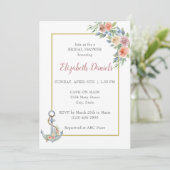 Einladung des Nautic Anchor Polterabends (Stehend Vorderseite)