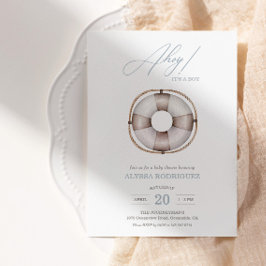 Einladung des Nautical Ahoy Baby Shower Boy