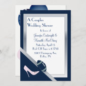 Einladung des Navy Blue Football Polterabends (Vorne/Hinten)