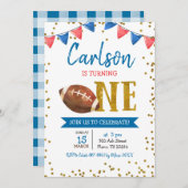 Einladung des Navy Football Game Time Kid zum Gebu (Vorne/Hinten)