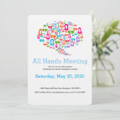 Einladung des Netzwerkkommunikationsteam (Stehend Vorderseite)