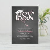 Einladung des Nurse Abschlusses, Zeremonie der Sie (Stehend Vorderseite)