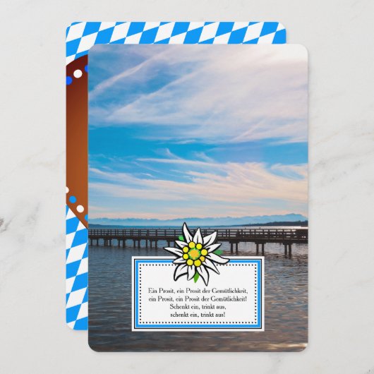 Einladung des Oktoberfests (Vorne/Hinten)