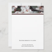 Einladung des Paares zur Hochzeit (Rückseite)